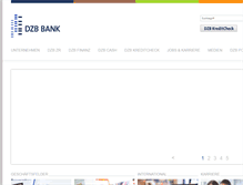 Tablet Screenshot of dzb-bank.de